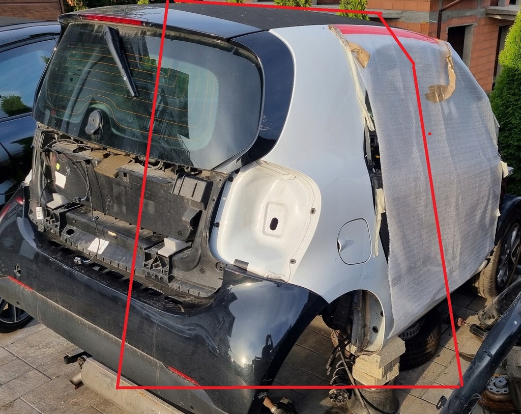 фото №1, Smart fortwo 453 стіна чверть комплект кузов