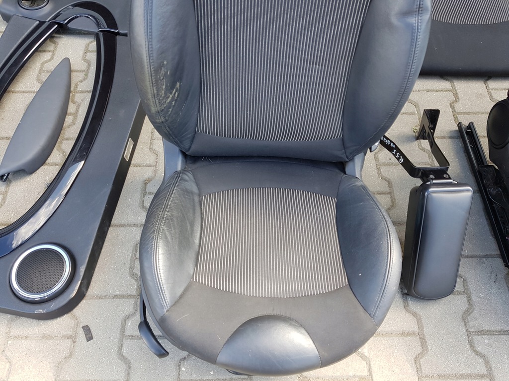 фото №3, Mini clubman 07-11r r55 сиденья заднее сиденье полукожа