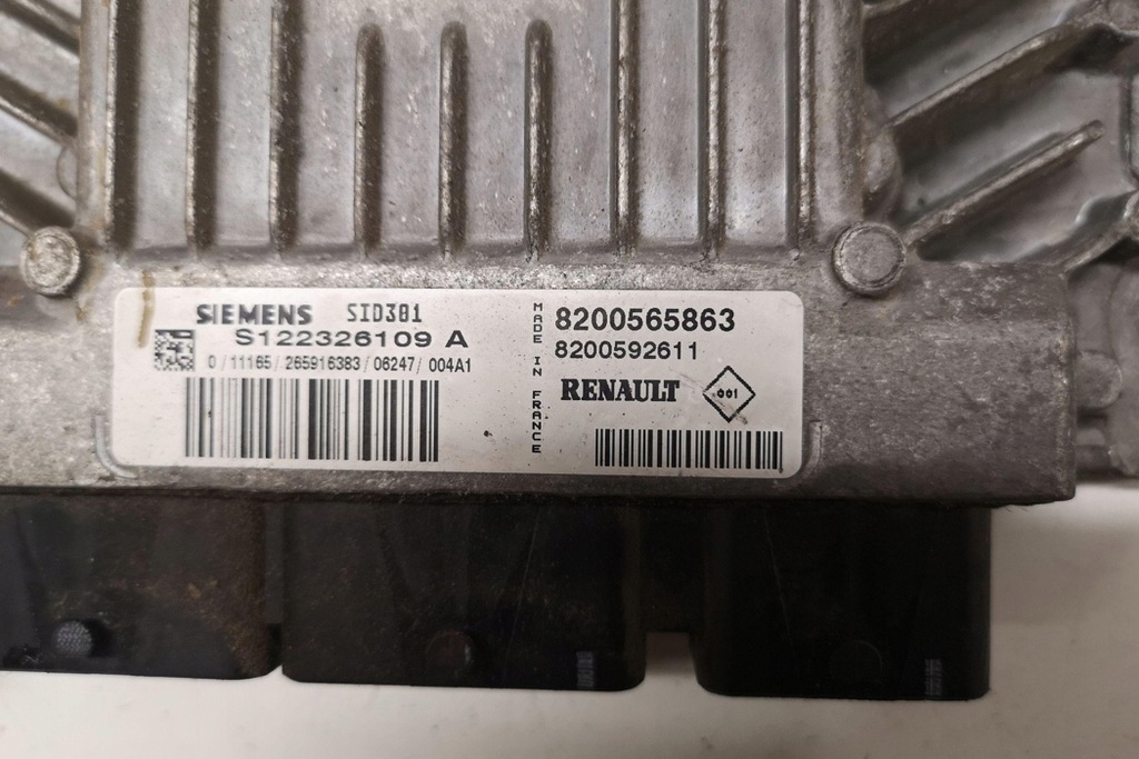 фото №4, Бортовой компьютер двигателя ecu renault grand scénic ii jm0/1_ 8200565863 1.5l