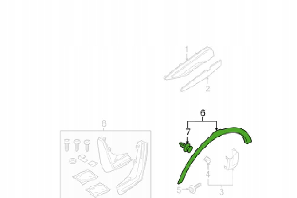 фото №13, Lr range rover evoque l538 передняя левая молдинг отверстие колеса 036053 nowa ory