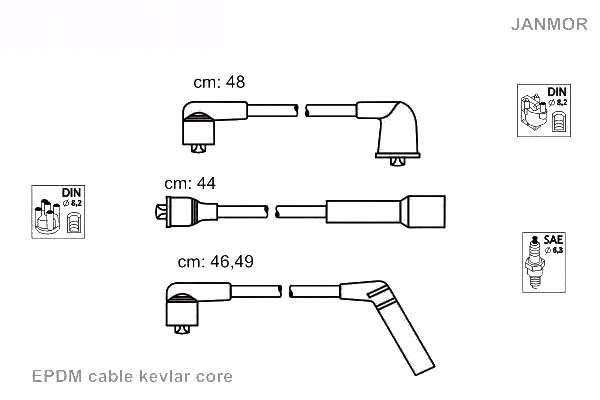 фото №1, Дроти запалювання janmor