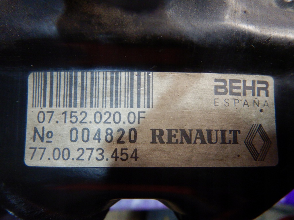 фото №5, Renault clio i 1.4 вентилятор радиатора 7700784652