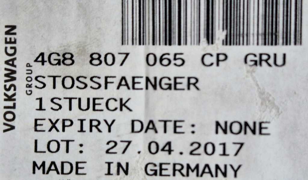 Audi a7 sportback бампер передній обшивка бампера перед 4g8807065cp gru Зі Шроту