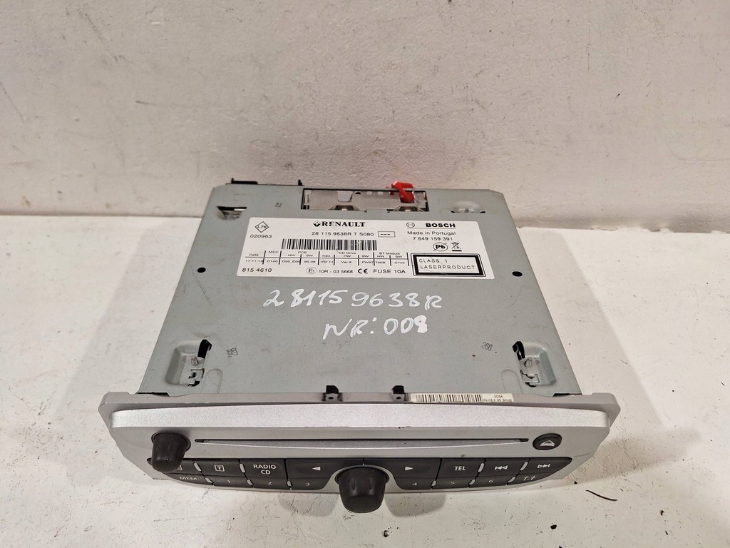 фото №2, Радіо cd 281159638r renault scenic iii 09-