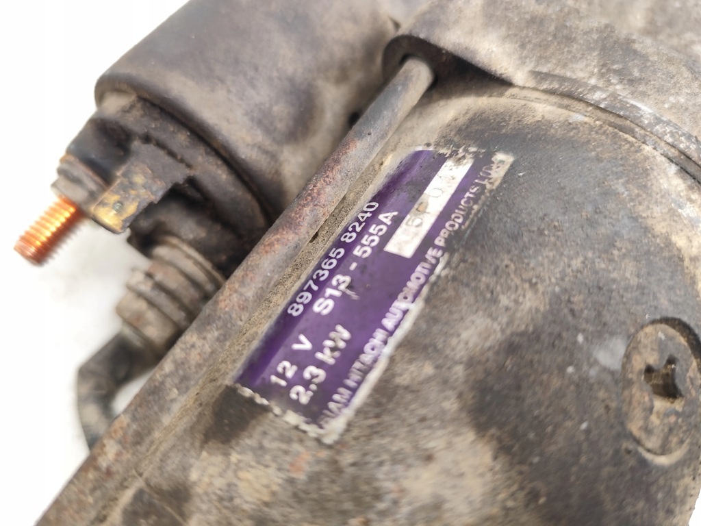 фото №7, Isuzu rodeo стартер 3.0 4x4 дизель 94kw 128 hp 897365-8240 8973658240