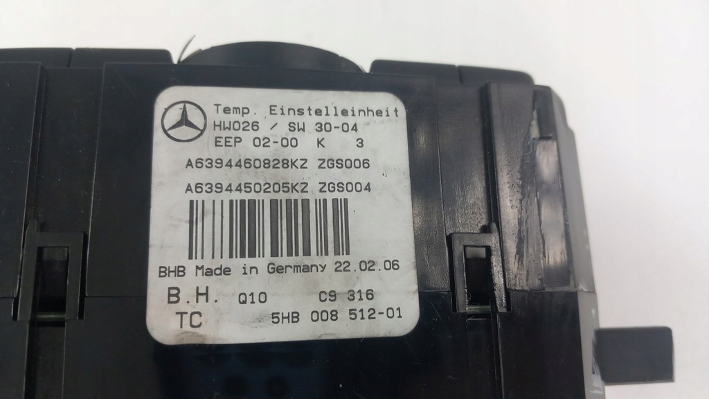 фото №7, Mercedes viano w639 панель кондиціонера обдув a6394460828