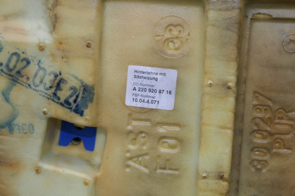 фото №12, Mercedes w220 lift спинка сидіння задня