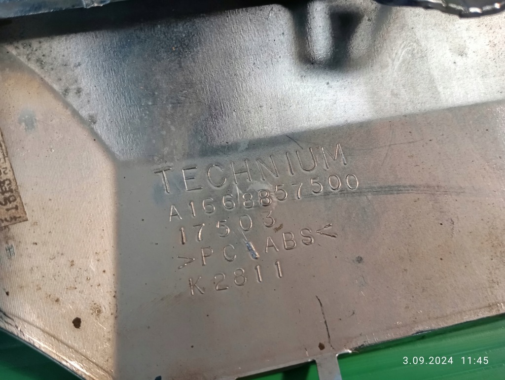 фото №12, Молдинг накладка хром бампера задняя mercedes gle w166 a1668857622