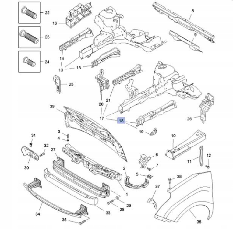 фото №7, Кронштейн element ніша колеса перед підкрилок opel combo d 95509422 95523435