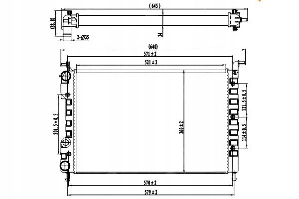 фото №2, Nrf 58219 радиатор, система охлаждение двигателя