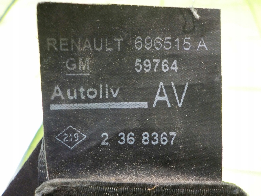 фото №5, Citroen ds3 12r pas безопасности правый перед 696515a