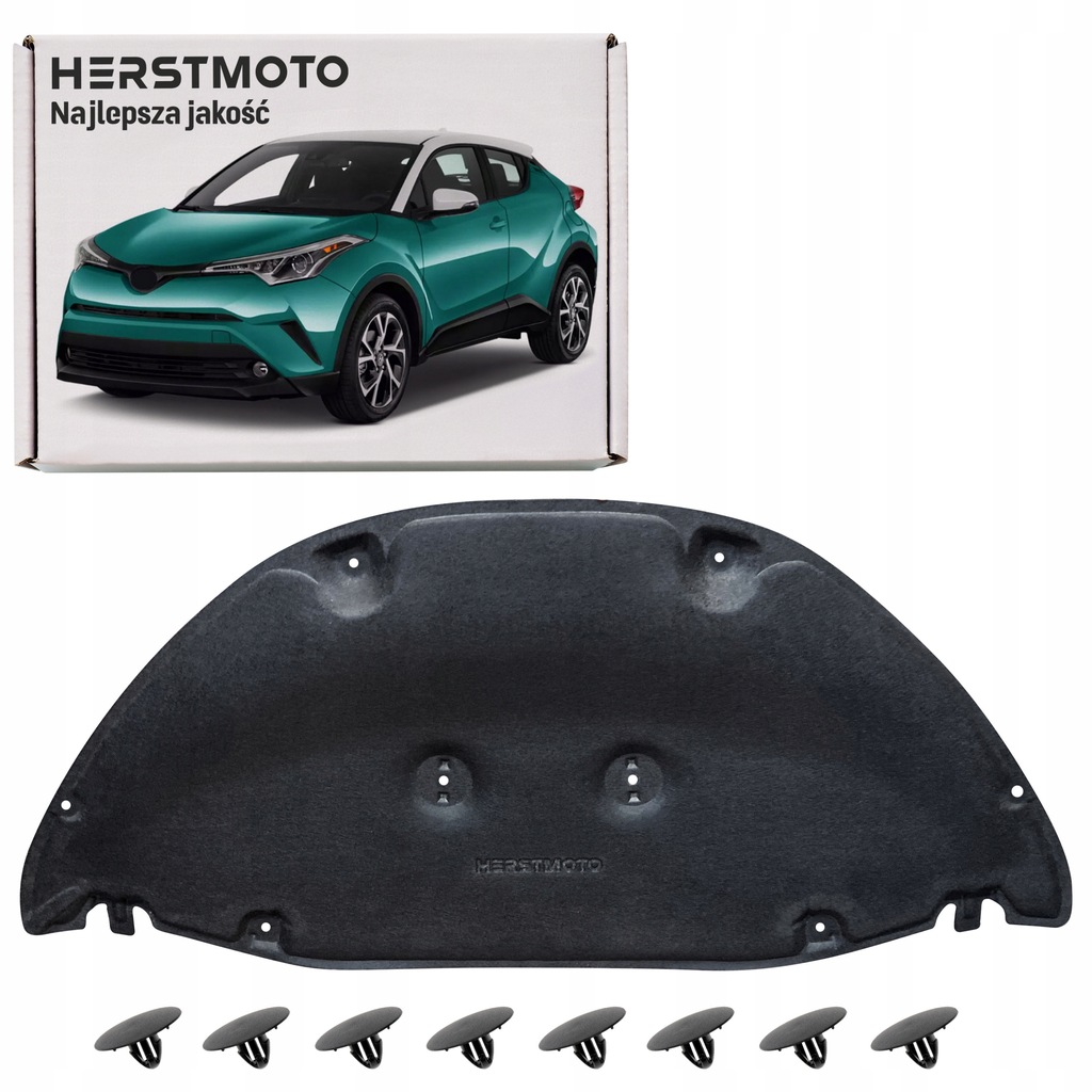 фото №1, Toyota ch-r ax10 2016-2023 шумоизоляция капот 53341f4010 53341f4010 + клипсы