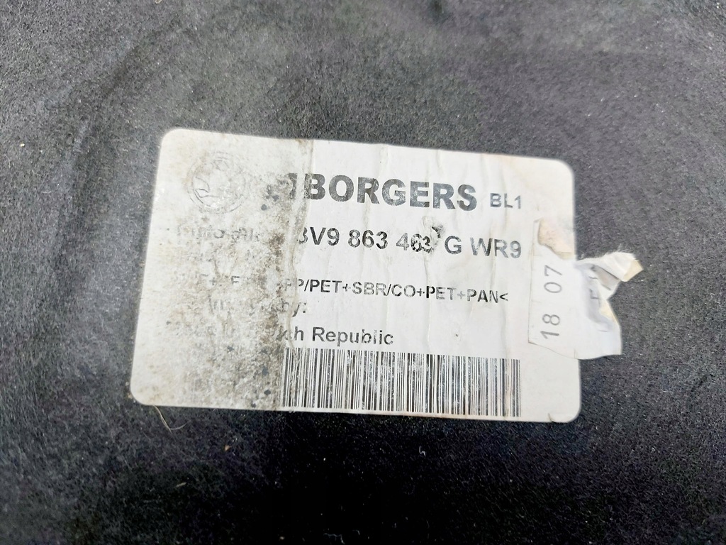 фото №9, Skoda superb iii 17r. коврик обшивка багажника kombi 3v9863463g