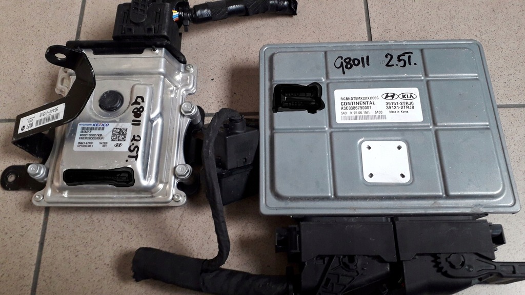 фото №15, Hyundai genesis g80 ii 2021- 2.5t бортовой компьютер модуль блок управления двигателя