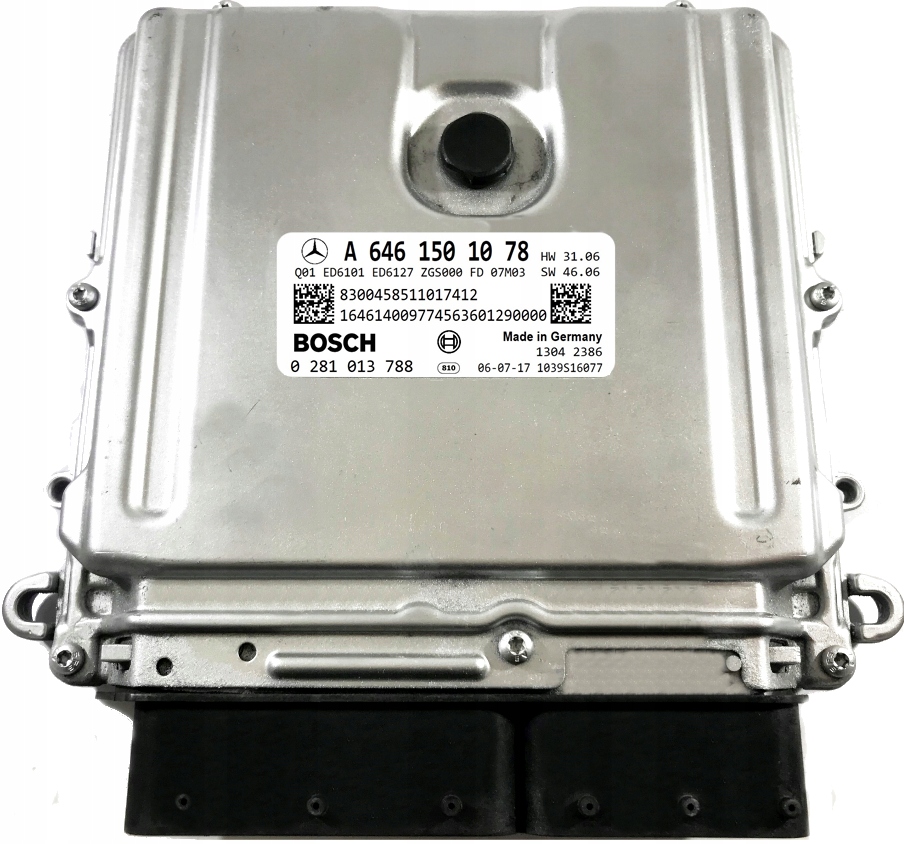 фото №1, Бортовой компьютер ecu mercedes a6461501078 0281013788 czysty