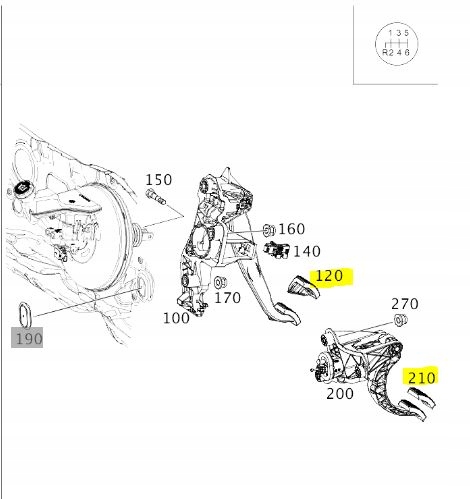 фото №1, Накладки na педаль гальма i зчеплення mercedes-benz