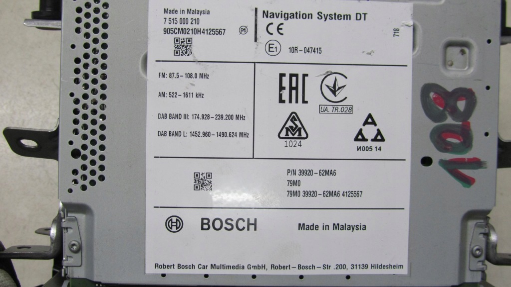 фото №7, Sx4 s-cross lift радіо навігація 39920-62ma6 16-19