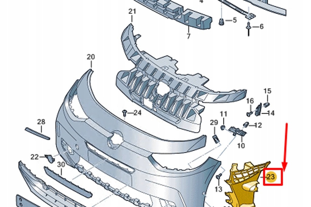 фото №7, Vw id.3 e11 підсилювач бампера передній nowe оригінальні 10a807884