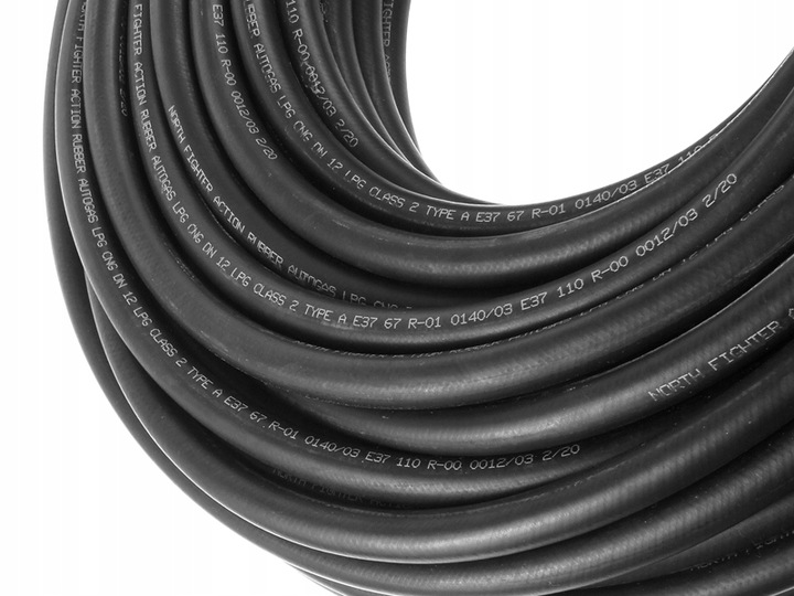 фото №2, Wąż шланг газовый do газа электропроводка lpg 5mm fi5 north fighter r67/r110
