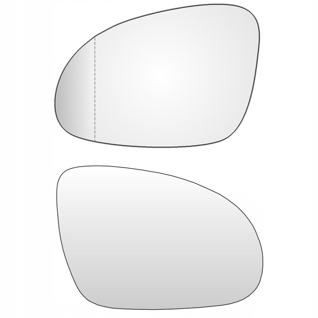 фото №1, Вкладыши стекло зеркало l+p с подогревом vw golf v vi