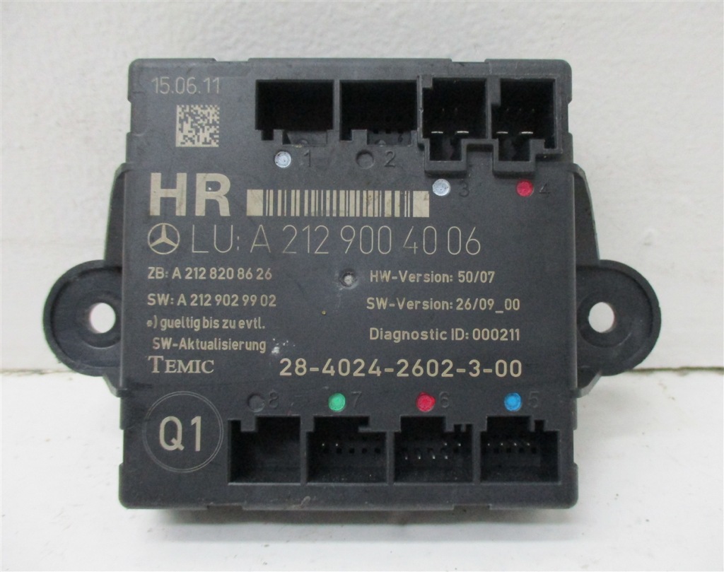 фото №1, Модуль дверь правый задняя mercedes e w212 a2129004006