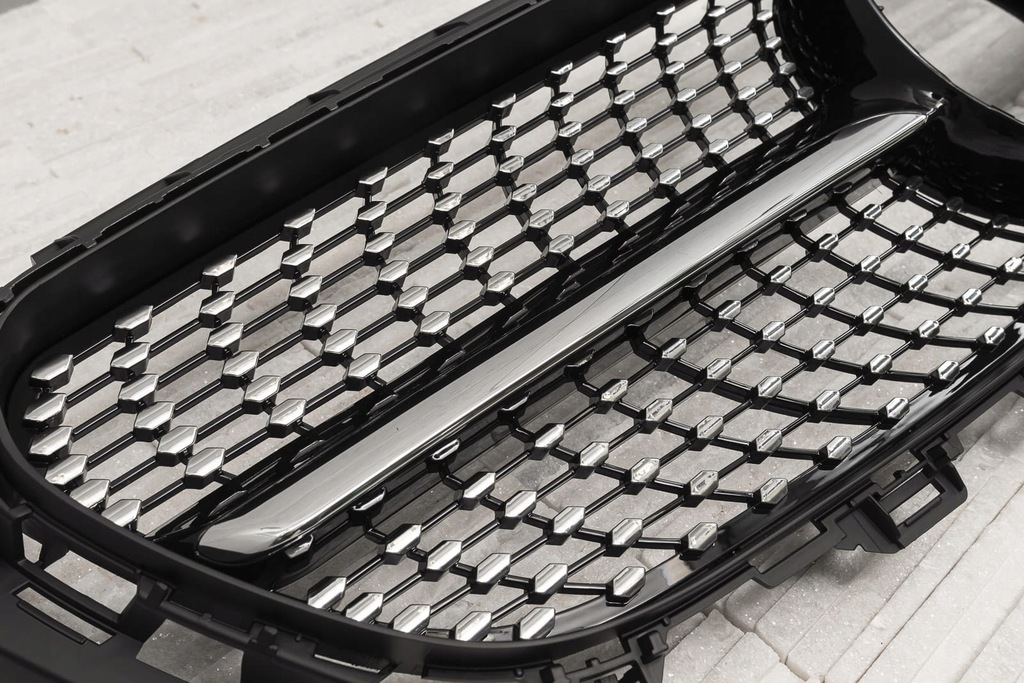 фото №6, Mercedes e-class w213 2016-2020 przed faceliftingiem решётка радиатора diamond чёрный