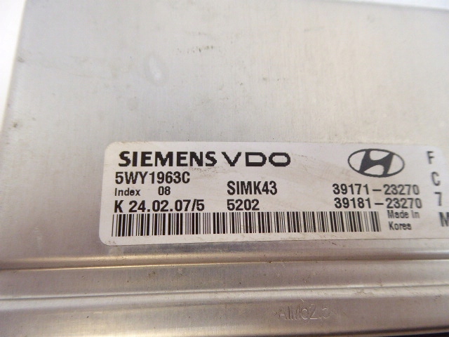 фото №15, Tucson i 04-10 набір стартовий бортовий комп'ютер лічильник замок запалювання 2.0 16v g4gc