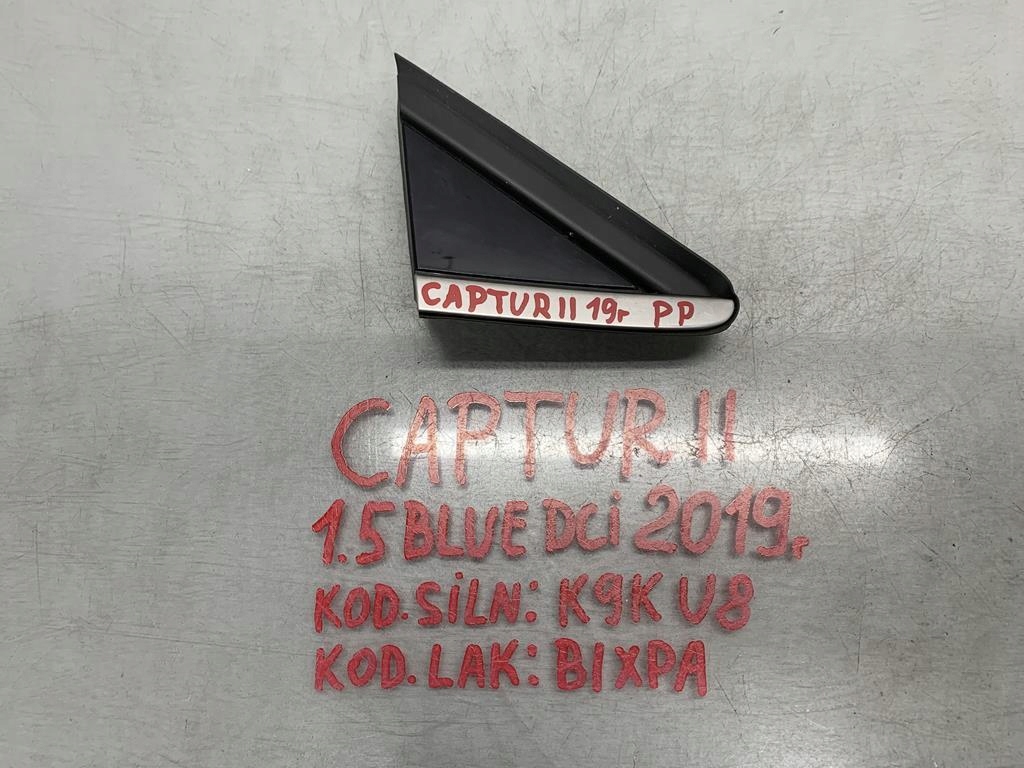 фото №1, Renault captur ii права молдинг крила trójkącik заглушка захист 638744851r
