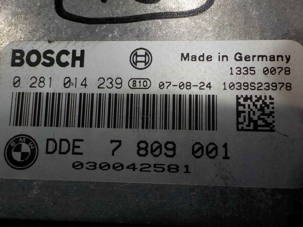 фото №5, Bmw 3 e90 2.0 d 07r блок управления бортовой компьютер двигателя 7809001