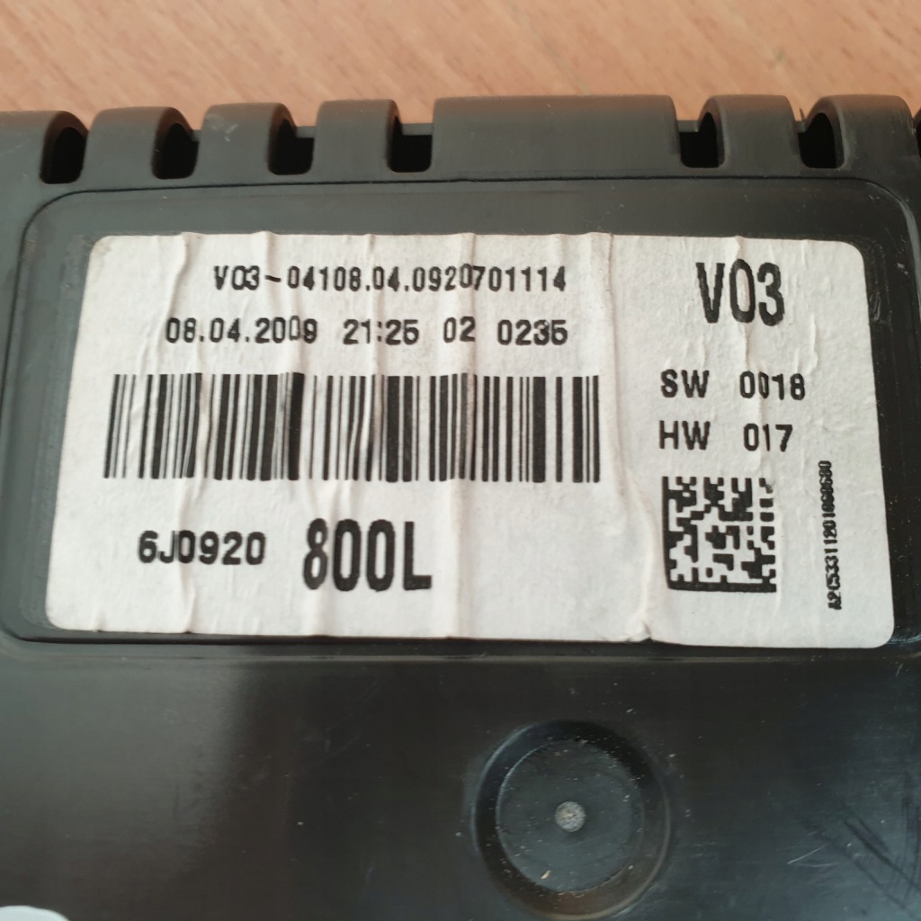 фото №7, Счетчик приборная панель seat ibiza iv 4 6j0920800l