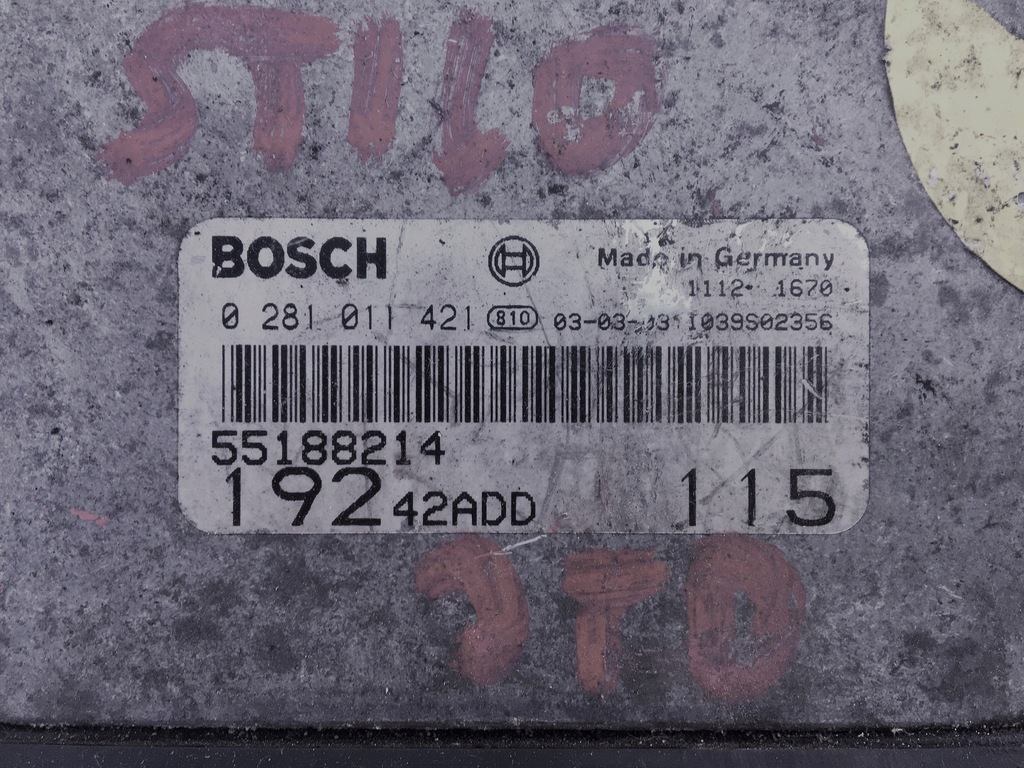 фото №6, Fiat stilo 1.9 jtd бортовий комп'ютер ключ bsi комплект