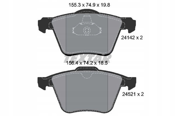 фото №2, Тормозные диски тормозные колодки перед textar volvo v60 i