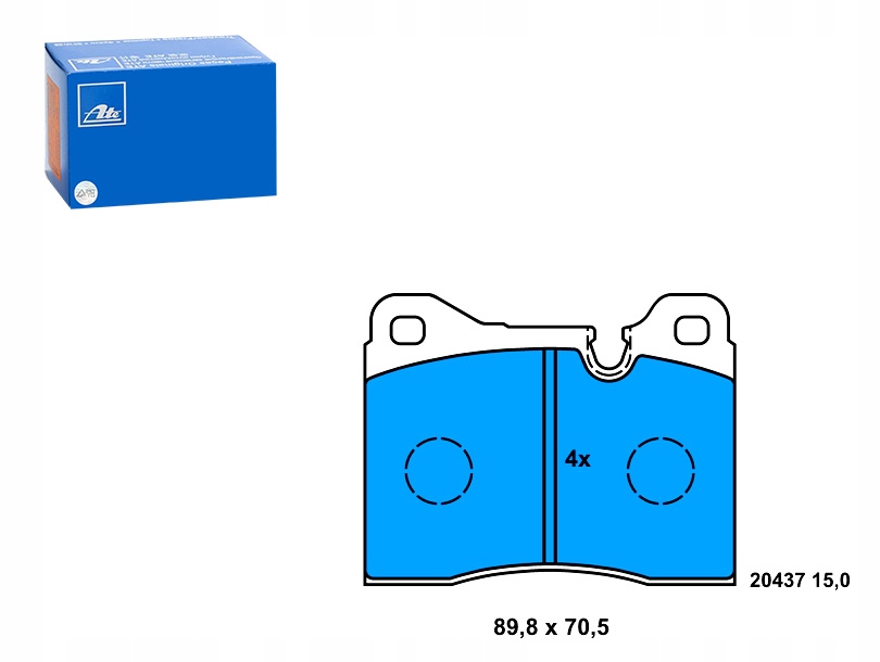 фото №1, Гальмівні колодки гальмівні перед alfa romeo 75 ferrari 412 i 512 bb testarossa
