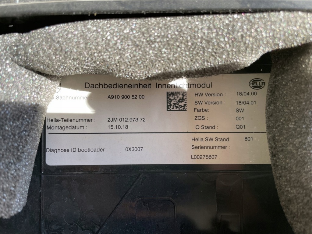 фото №4, Лампа освітлення кабіни sprinter 910 907