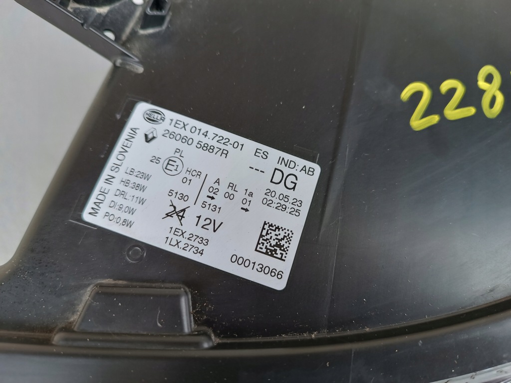 фото №8, Nissan primastar nv300 2021-2025 лампа передня ліва led 260605887r