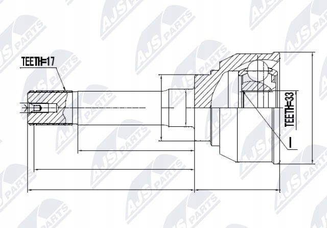 фото №2, Npz-is-007 nty шарнір зовнішній honda passport 3
