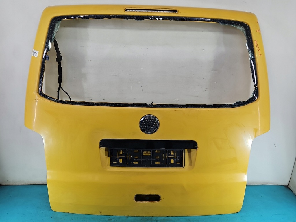 фото №1, Крышка багажника задняя vw transporter t5 03-09 жёлтый