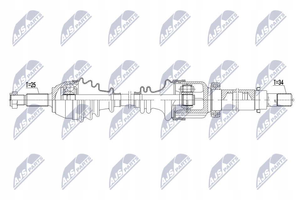 фото №2, Npw-fr-105 nty приводной вал приводная ford focus iii 1.6ti