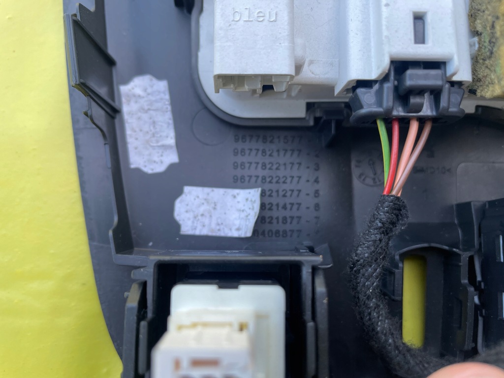 фото №6, Peugeot 308 t9 лампа w потолок gt line