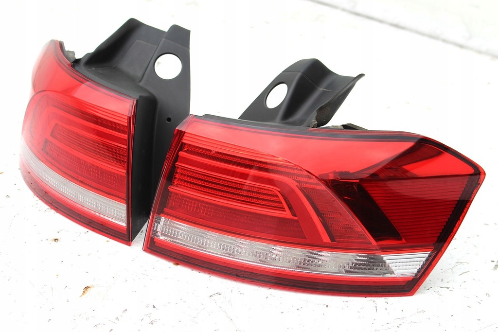 фото №12, Vw passat b8 kombi lc9a задняя бампер задний + крышка багажника багажника + лампы led kol