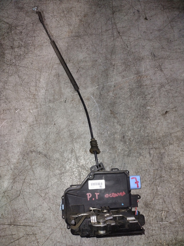 фото №1, Замок двері правий задня skoda 7l0839016d 7 pin