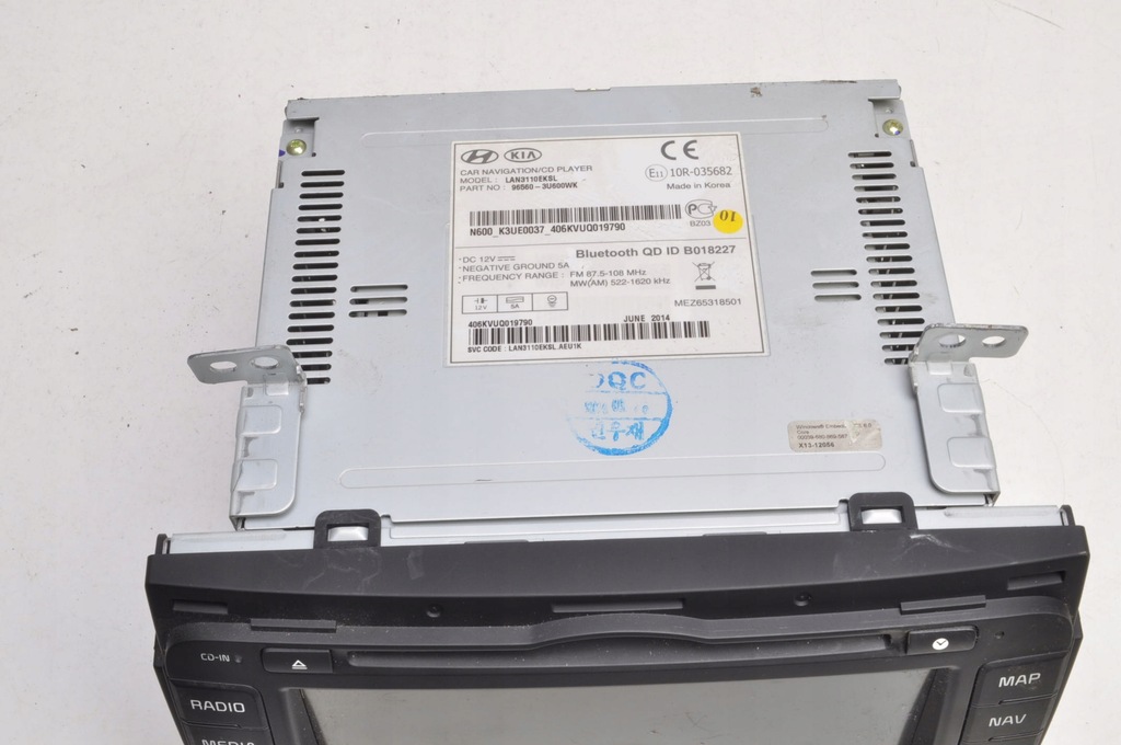 фото №4, Kia sportage iii lift радіо навігація 96560-3u600wk