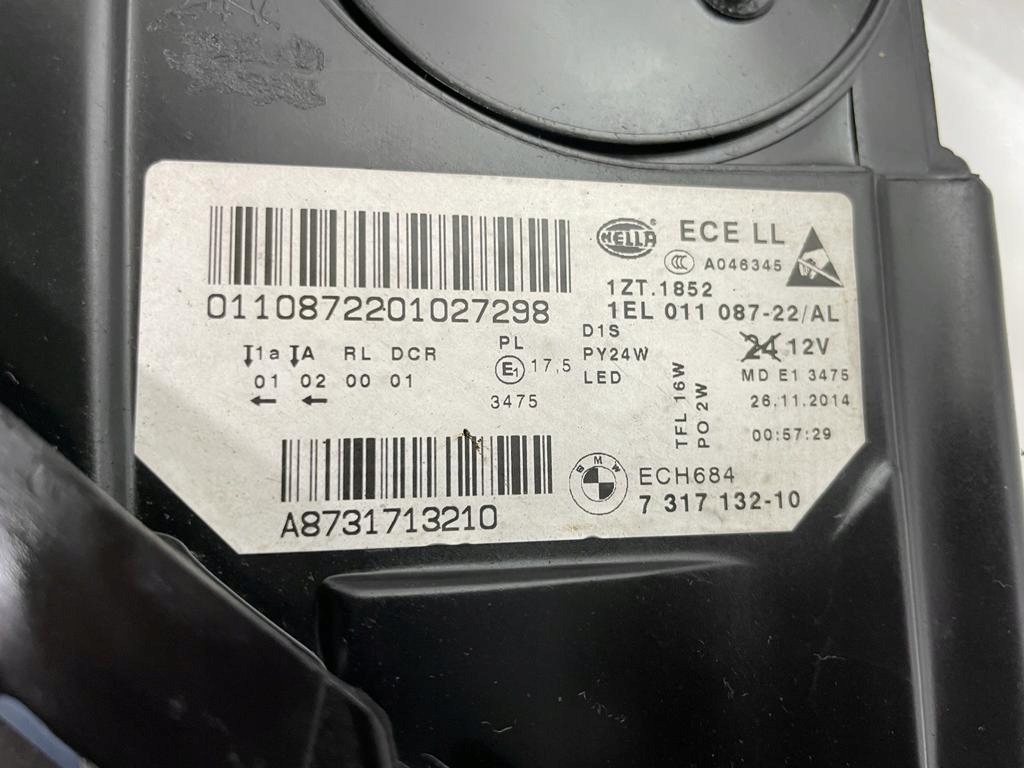 фото №15, Bmw 5 f10 f11 lci ксенон некорректируемый лампа левая правый