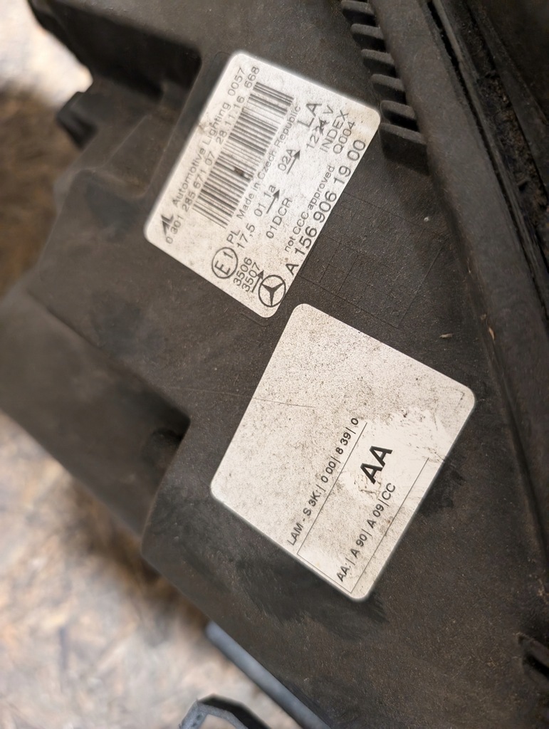 фото №5, Mercedes w 156 gla лампи bi ксенон orginał ліва права 1569061900 1569062000