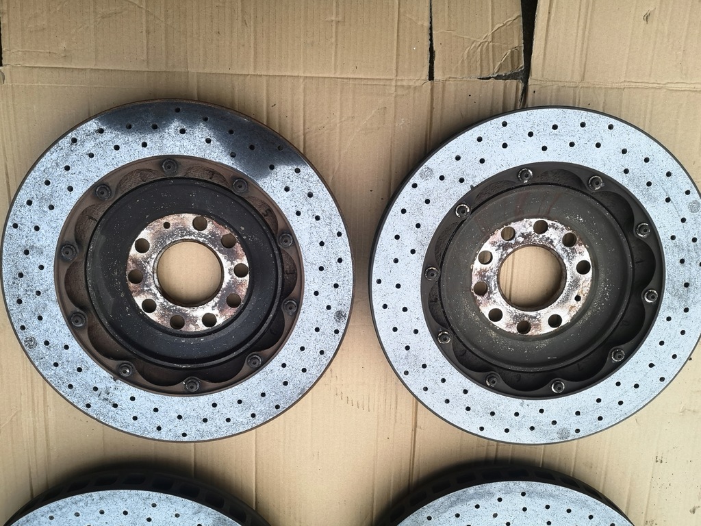 фото №10, Тормоза керамические ceramika комплект перед задняя суппорты тормозные диски audi a8 s8 d3