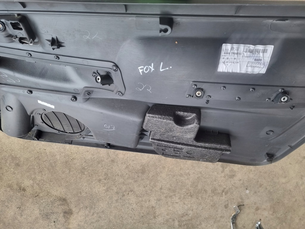 фото №10, Vw fox обшивка дверей двері лівий 5z3867013a europa