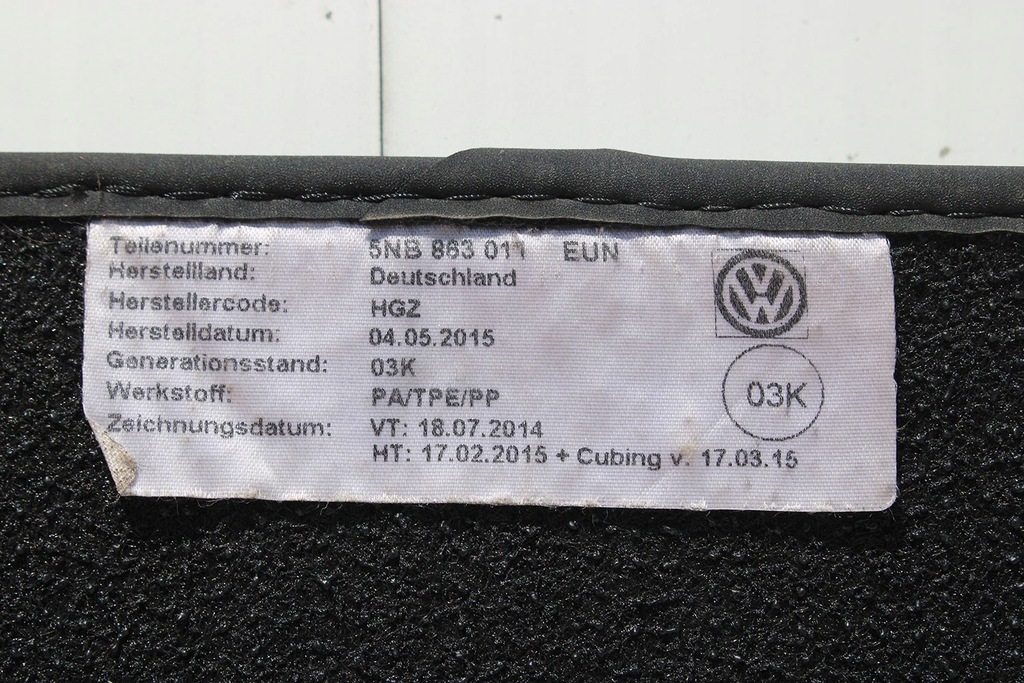 фото №9, Vw tiguan ii килимки підлога 5nb863011 двірники eun чорний набір килимок