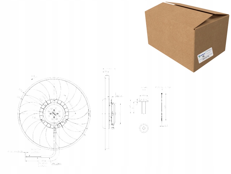 Вентилятор радіатора audi a4 b6 2.0tdi a6 c6 06-11 Оригінал