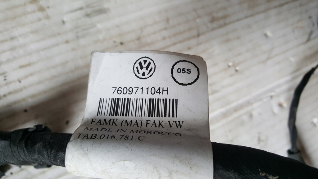 фото №9, Электропроводка pdc задняя vw touareg iii 760971104h