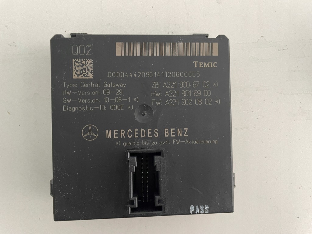 фото №1, Модуль блок управления a2219006702 mercedes w216 w221 lift